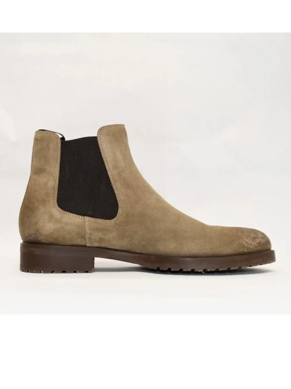 New! Magnanni Kam Chelsea Boots Suede Tan Brown 25999 9.5 M 45 DD466A